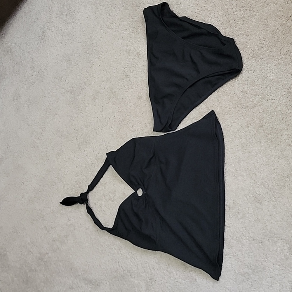 Jantzen classics tankini, black, textured, size 14